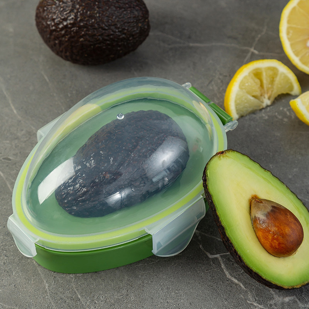 Food Storage Box Plastic - Avocado Saver Holder Reusable Avocado Storage