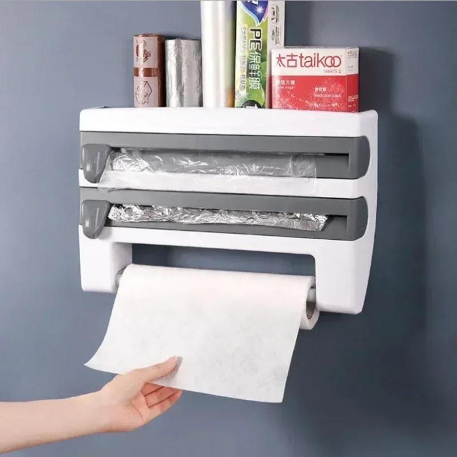 Food Storage Rack For Kitchen - 1 Pcs Kitchen Tools Cling Film