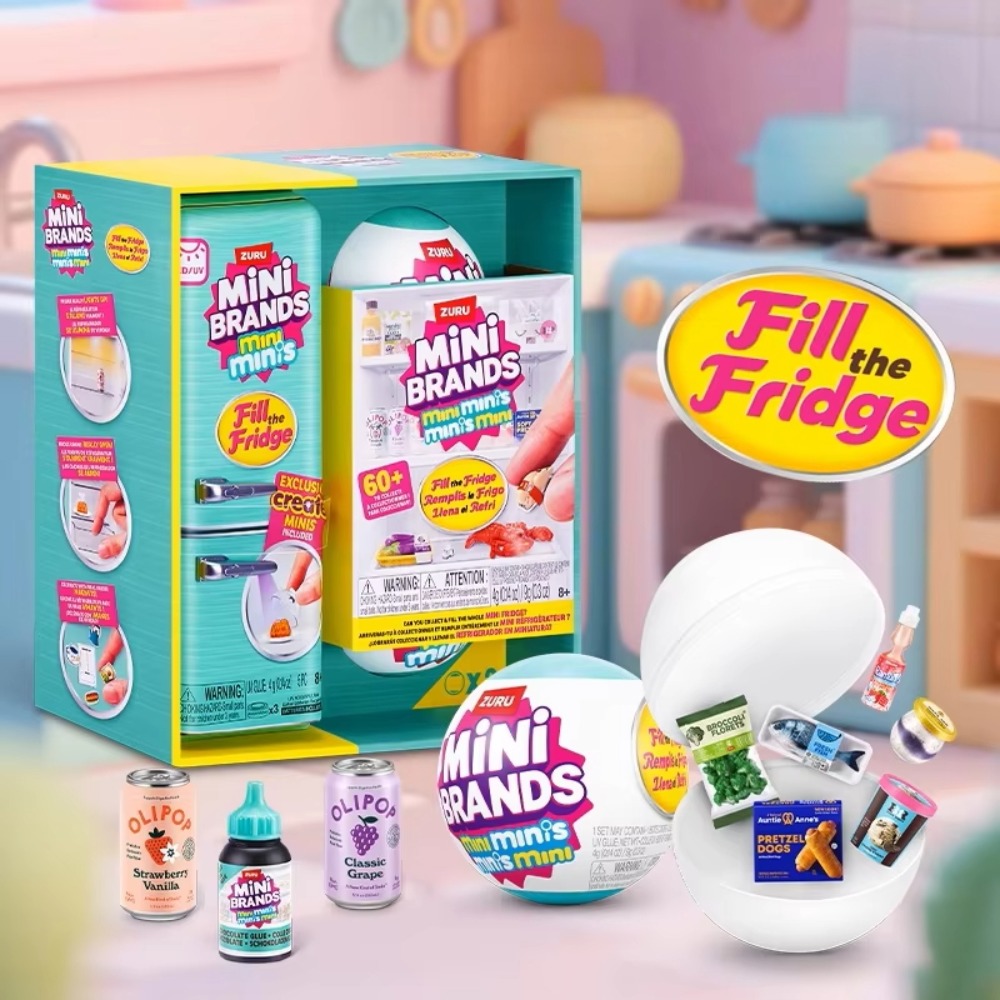 Food Storage Kits - ZURU Mini Brands Refrigerator Ball Surprise