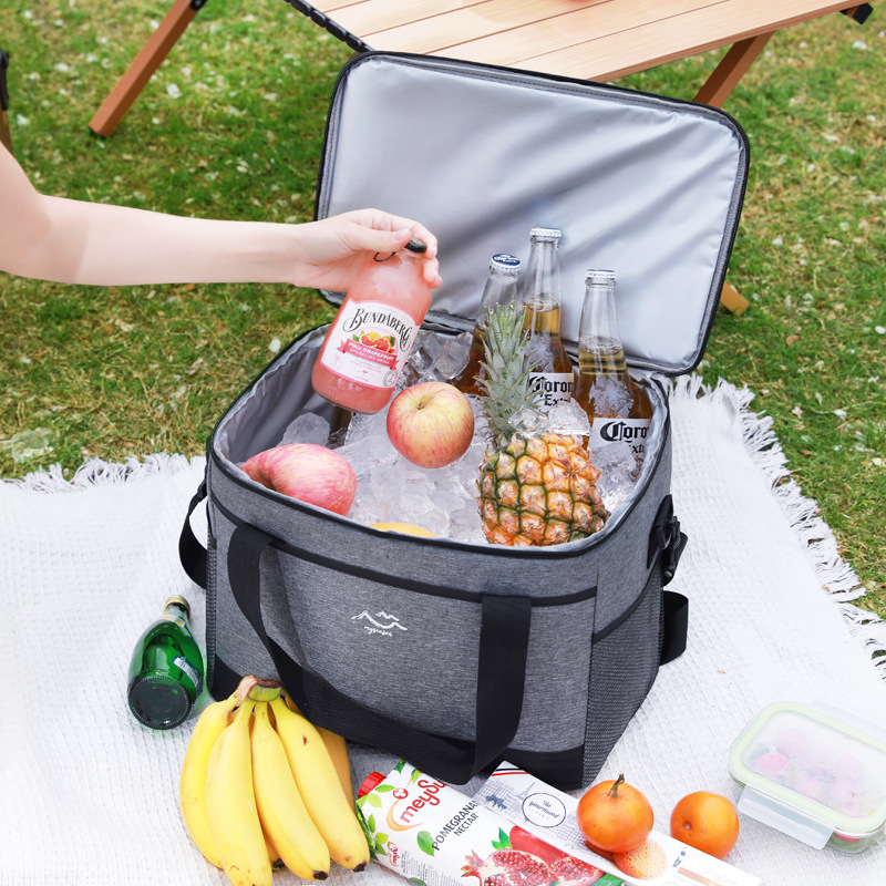 Food Storage In Cooler - Large-Capacity Square Ice Packs Insulated Lunch