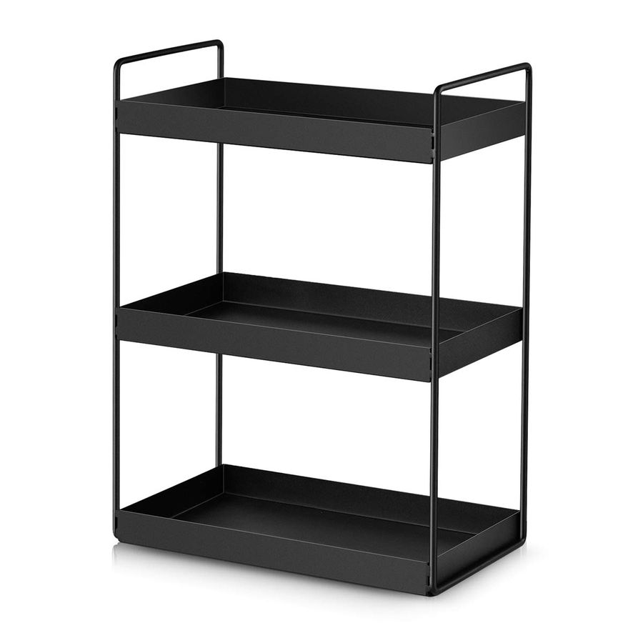 Food Storage Rack For Kitchen - Bathroom Countertop Organizer Vanity Tray Cosmetic