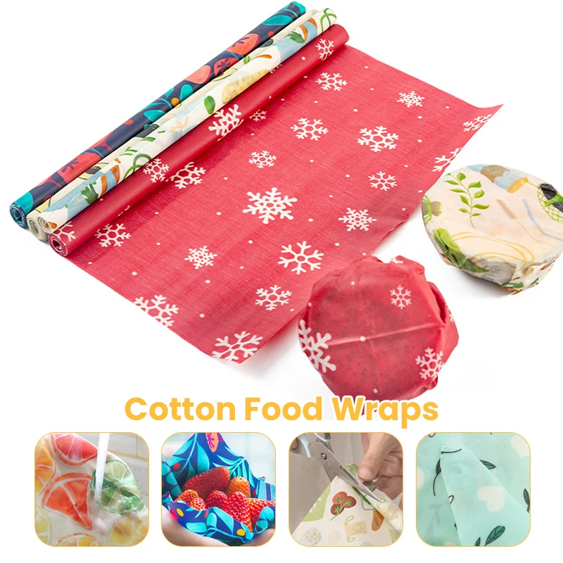 Beeswax Food Wrap - Cotton Fresh-Keeping Cloth Reusable Beeswax Food