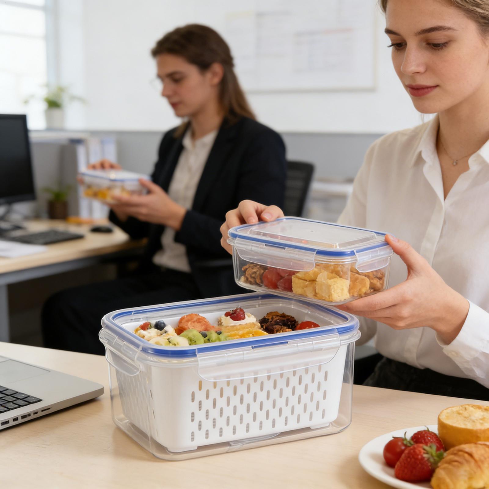 4 In 1 Food Storage Container  - Food Storage With Colander 리뷰 및 가격
