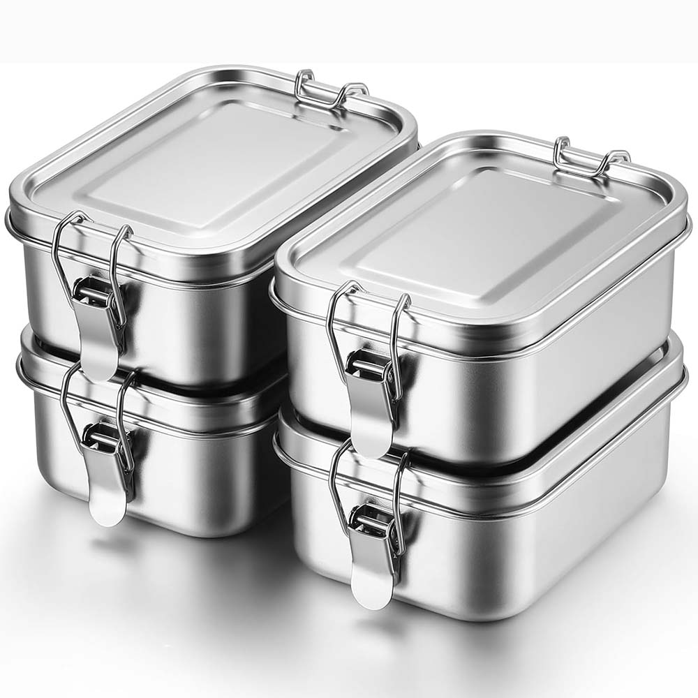 4Pcs Stainless Steel Bento Box - Food Storage Kits 리뷰 및 가격