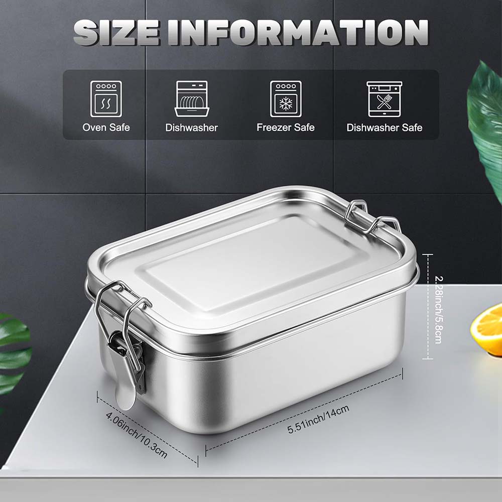 4Pcs Stainless Steel Bento Box - Food Storage Kits 리뷰 및 가격