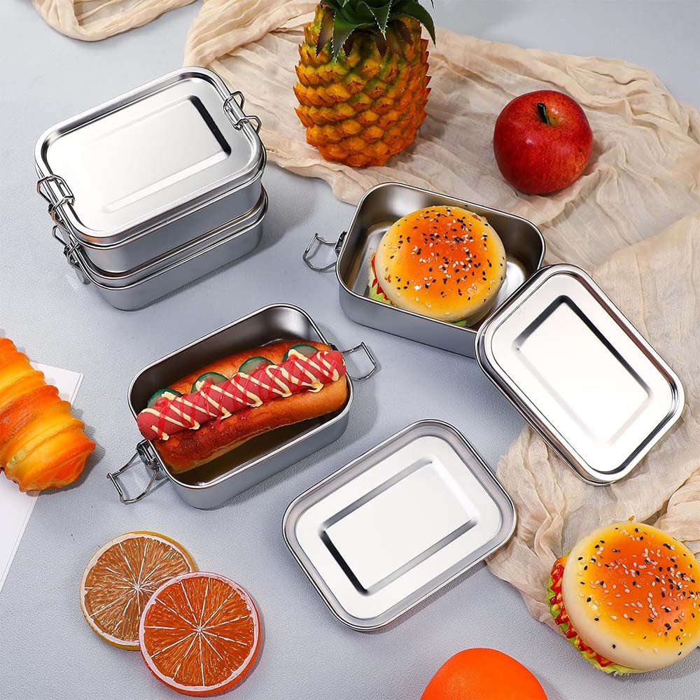 4Pcs Stainless Steel Bento Box - Food Storage Kits 리뷰 및 가격