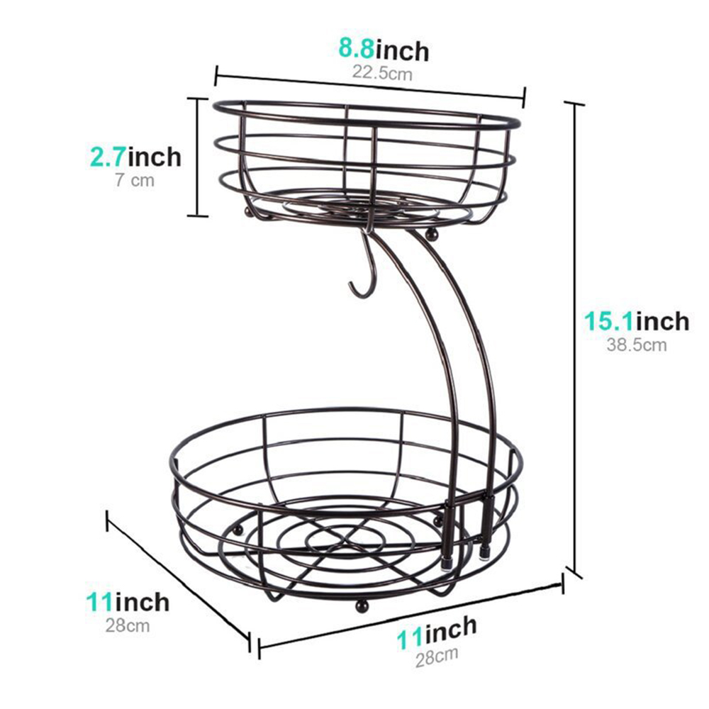 LMETJMA 2-Tier Countertop Frui - Food Storage Rack For Kitchen 리뷰 및 가격