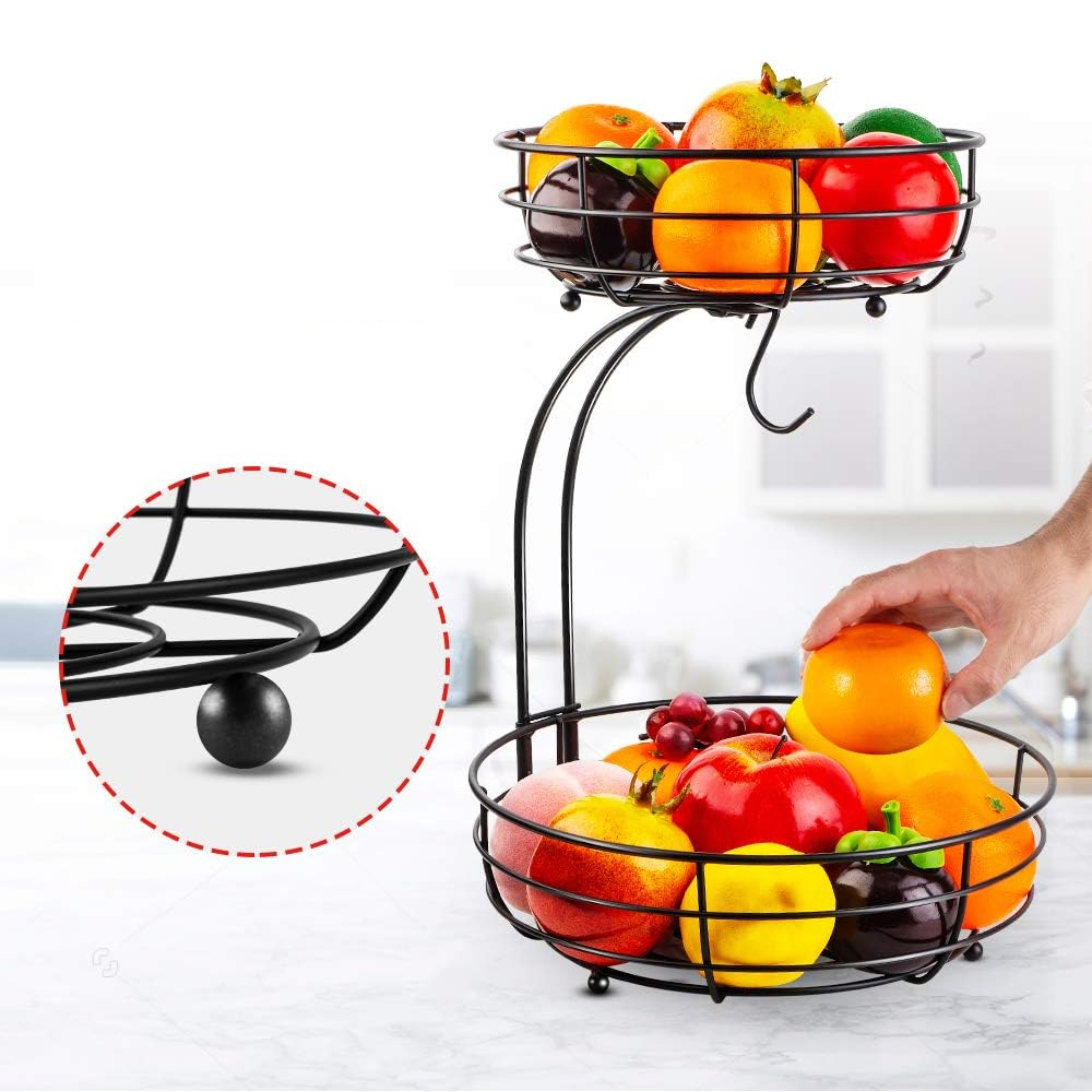 LMETJMA 2-Tier Countertop Frui - Food Storage Rack For Kitchen 리뷰 및 가격