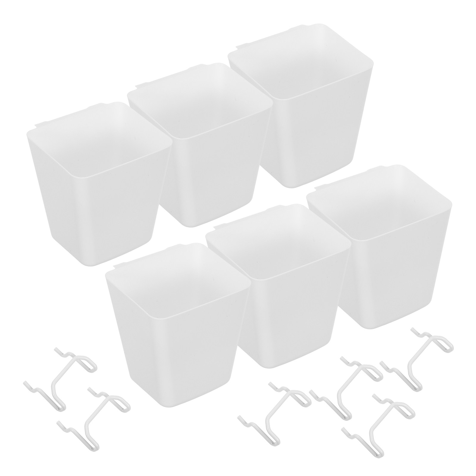 6 Sets Pegboard Organizer Bin  - Food Storage Box Plastic 리뷰 및 가격