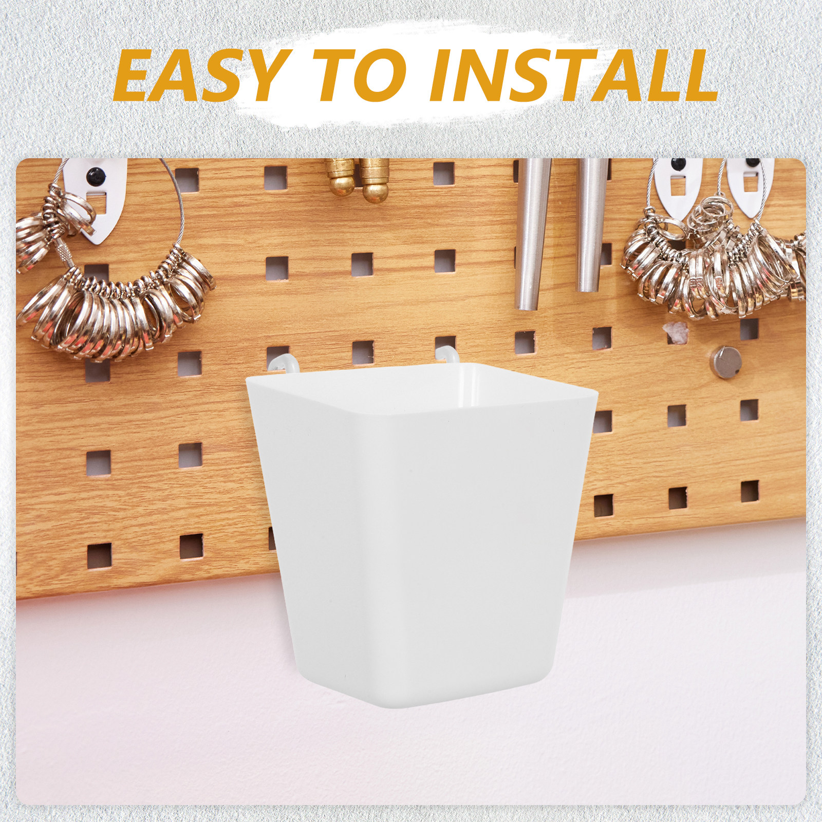 6 Sets Pegboard Organizer Bin  - Food Storage Box Plastic 리뷰 및 가격