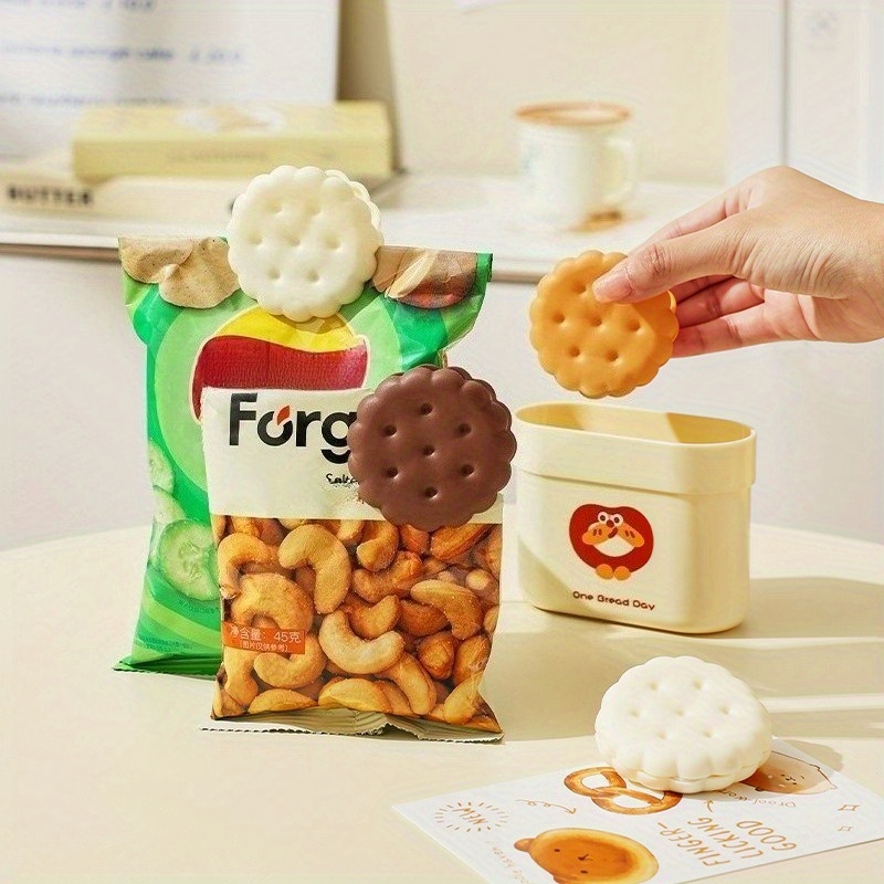 2pcs White/Yellow Cookie-Shape - Food Storage Yellow 리뷰 및 가격