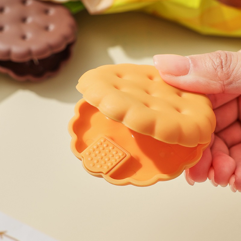 2pcs White/Yellow Cookie-Shape - Food Storage Yellow 리뷰 및 가격