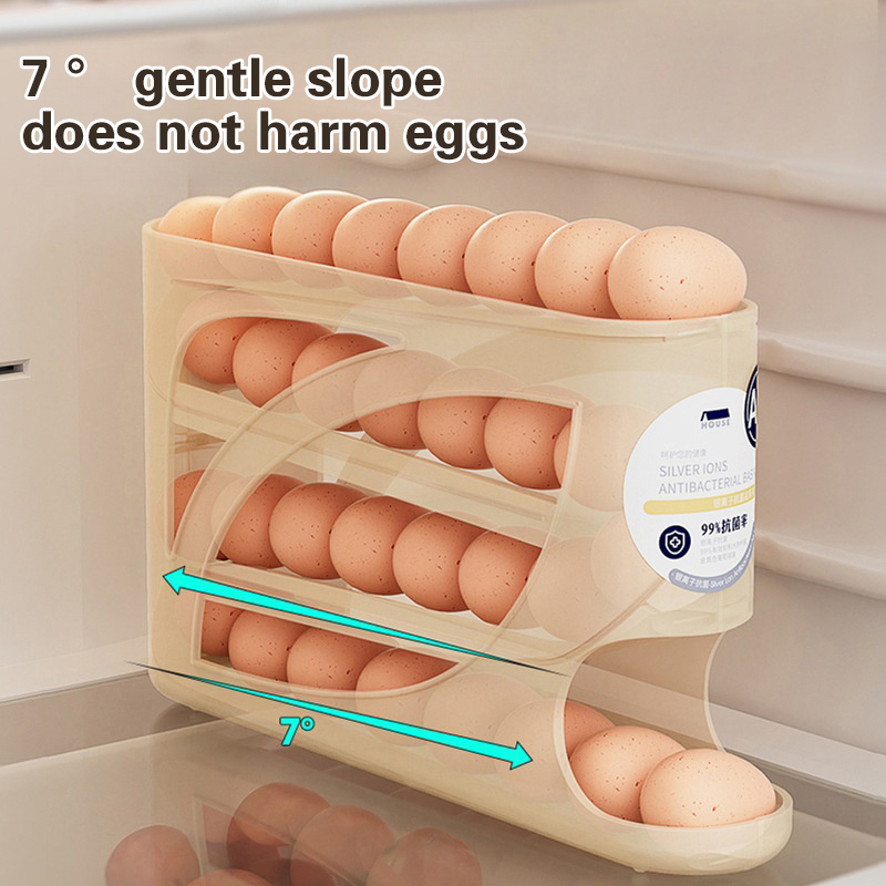 4 Layers Automatic Rolling Egg - Food Storage Rack For Kitchen 리뷰 및 가격