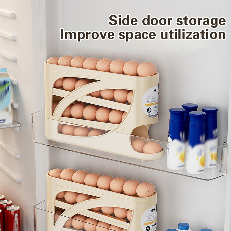 4 Layers Automatic Rolling Egg - Food Storage Rack For Kitchen 리뷰 및 가격