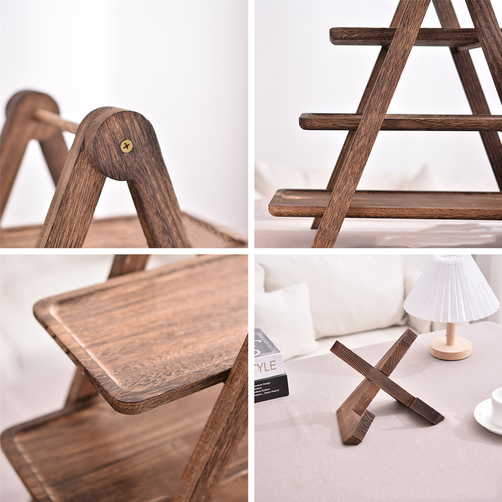2Pcs Wooden Serving Platter 3  - Food Storage Rack For Kitchen 리뷰 및 가격