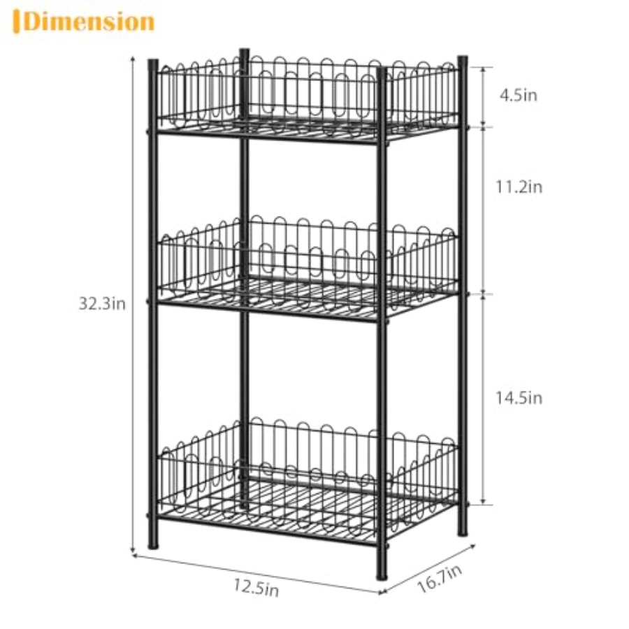 Water Bottle Holder Rack 3 Tie - Food Storage Rack For Kitchen 리뷰 및 가격