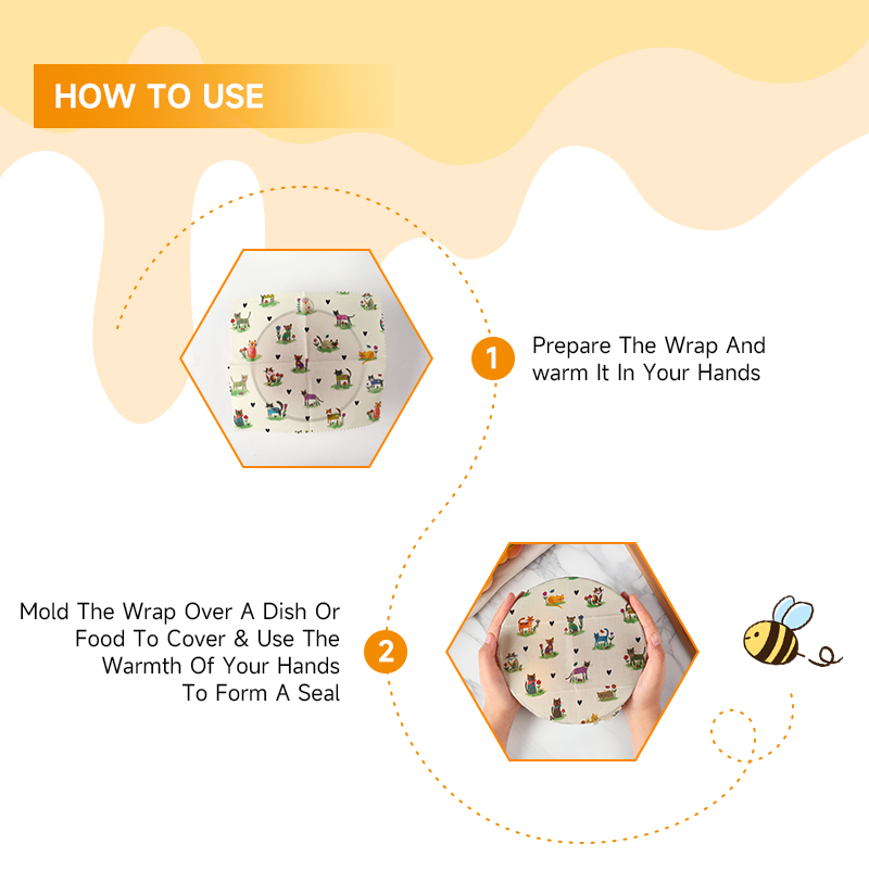 6 Packs (2S. 2M, 2L) reusable  - Beeswax Food Wrap 리뷰 및 가격