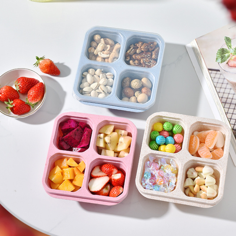 Snack Box with Four Transparen - Food Storage Kits 리뷰 및 가격