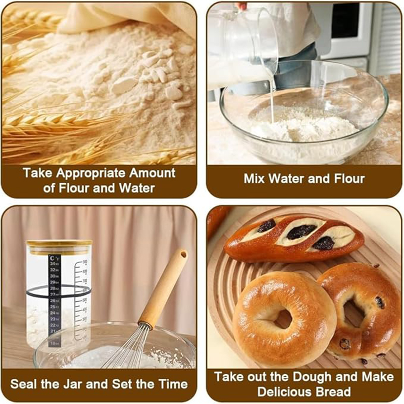 Sourdough Starter Jar Kit Sour - Food Storage Kits 리뷰 및 가격