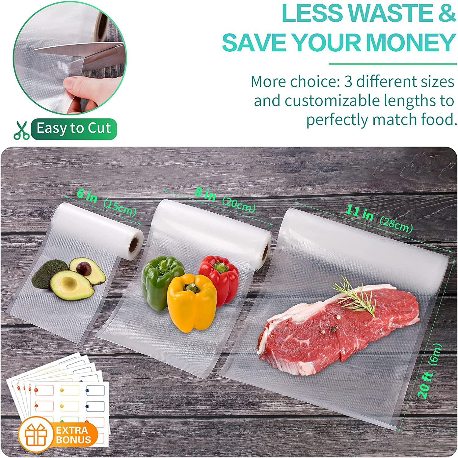 Kitchen Bags For Vacuum Food V - Food Storage Zip Bags 리뷰 및 가격