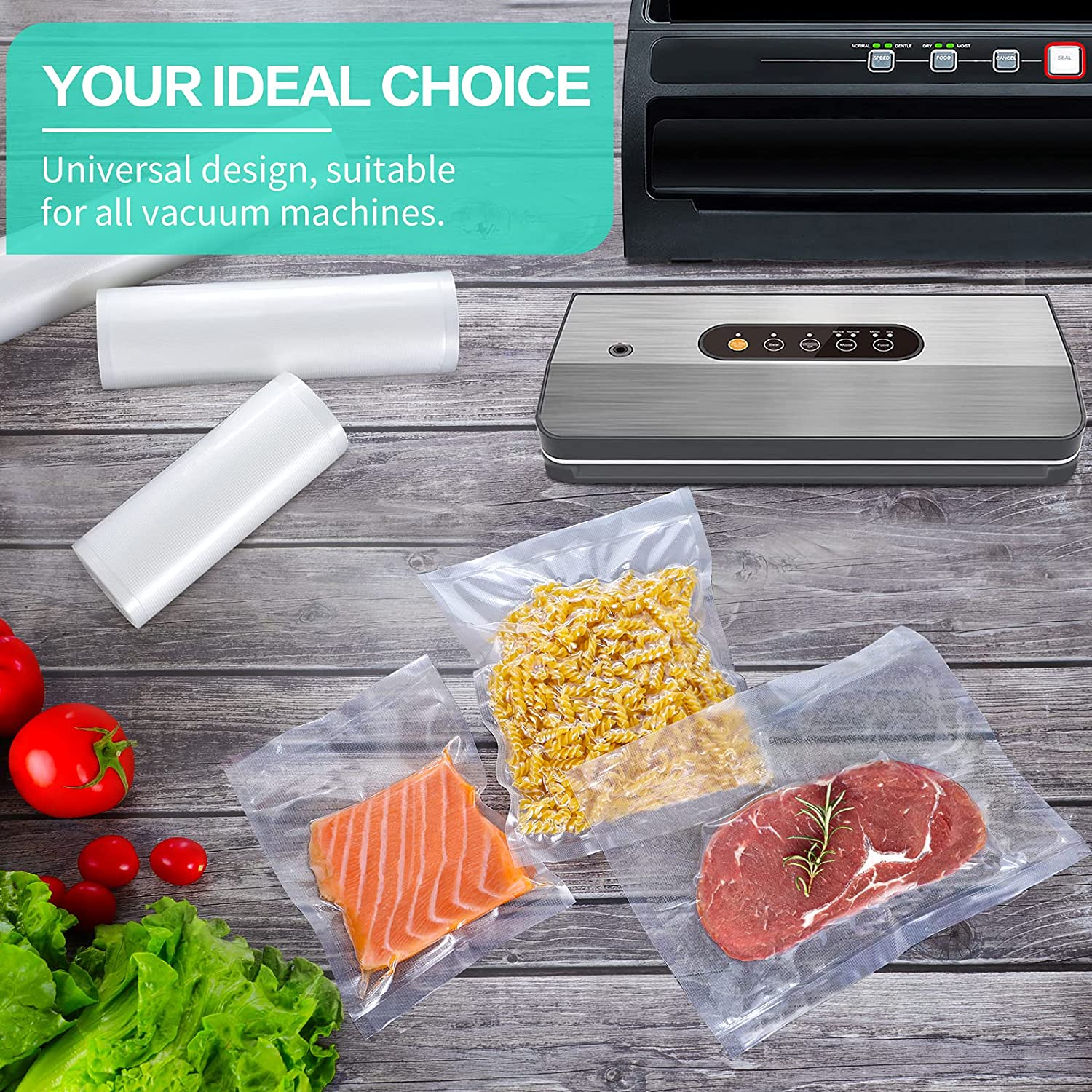 Kitchen Bags For Vacuum Food V - Food Storage Zip Bags 리뷰 및 가격
