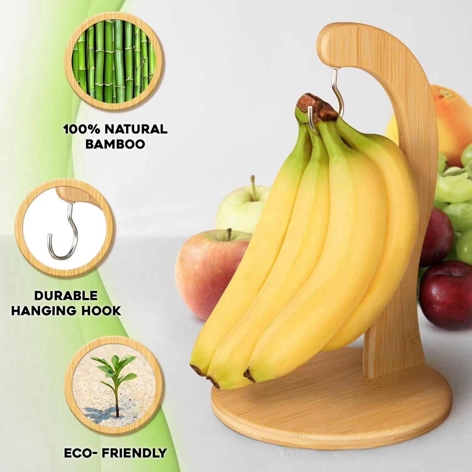 Banana Rack With Hooks For Kee - Food Storage Rack For Kitchen 리뷰 및 가격