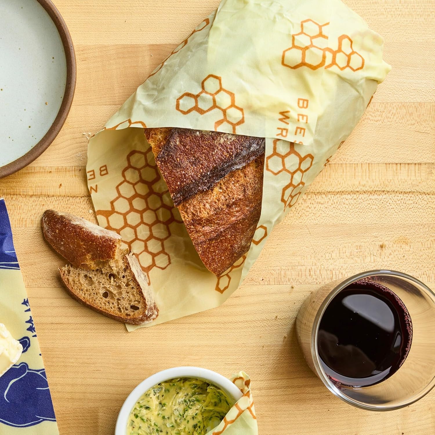Reusable Beeswax Bread Wrap -  - Beeswax Food Wrap 리뷰 및 가격