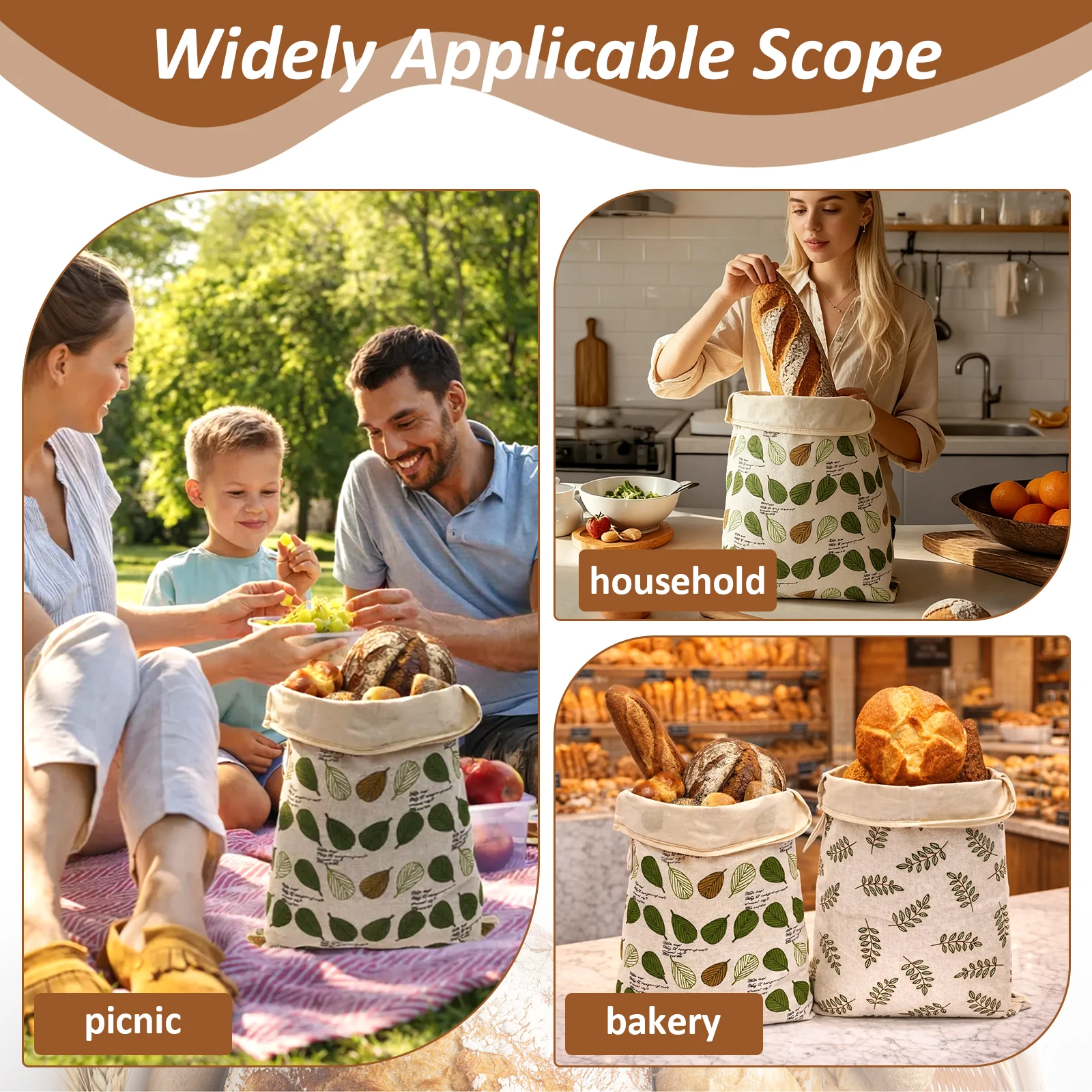 2Pcs Beeswax Linen Bread Bags  - Beeswax Food Wrap 리뷰 및 가격