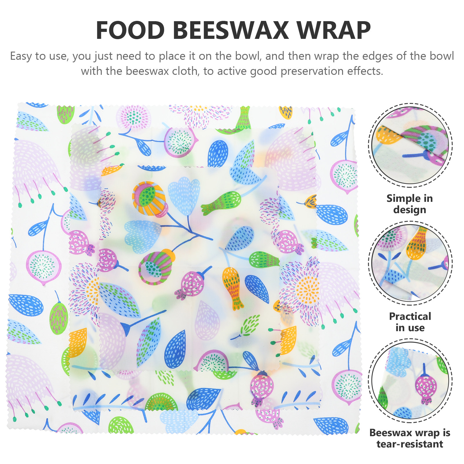 3Pcs Beeswax Wrap Cloth Set Re - Beeswax Food Wrap 리뷰 및 가격