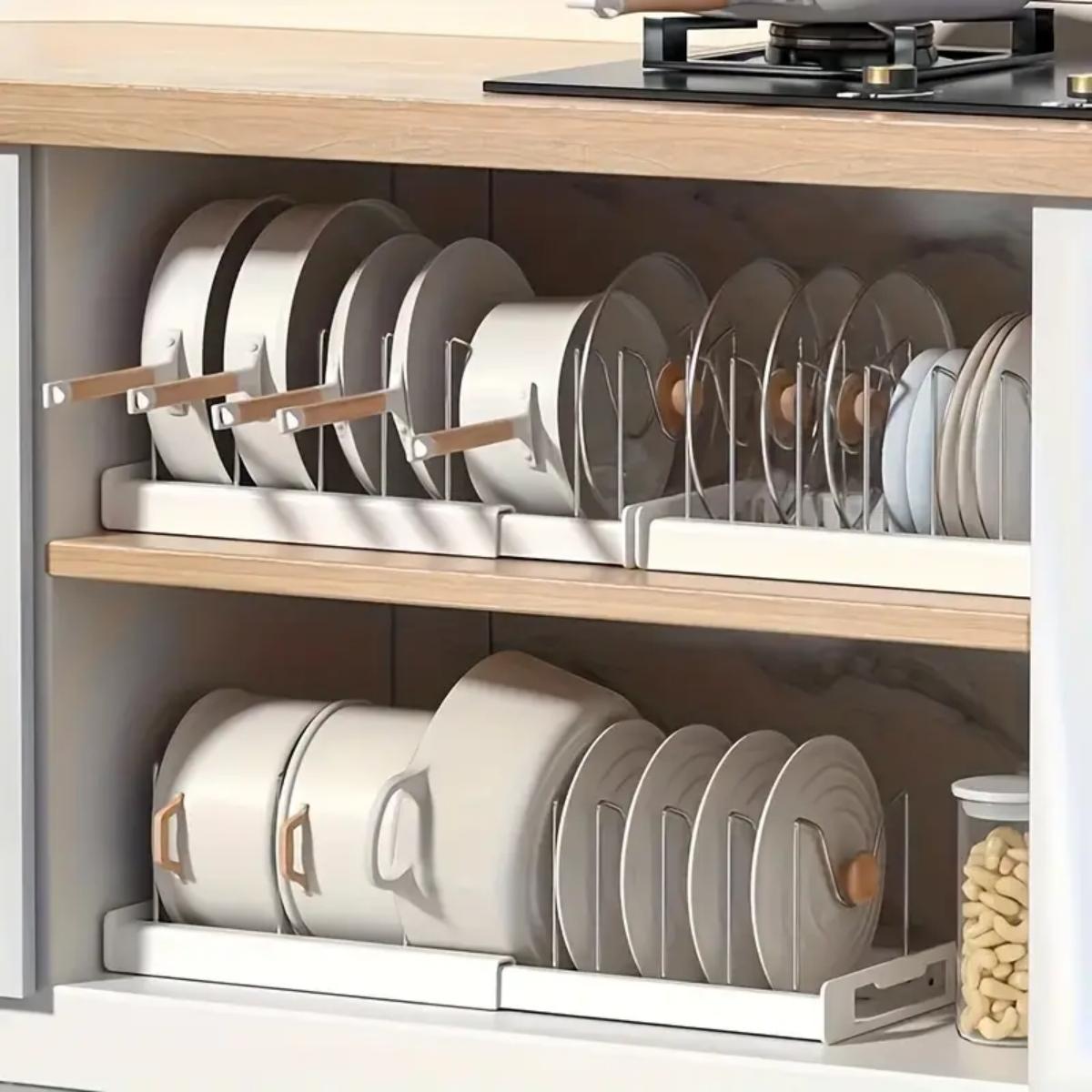 Expandable Kitchen Pot Pan Org - Food Storage With Colander 리뷰 및 가격