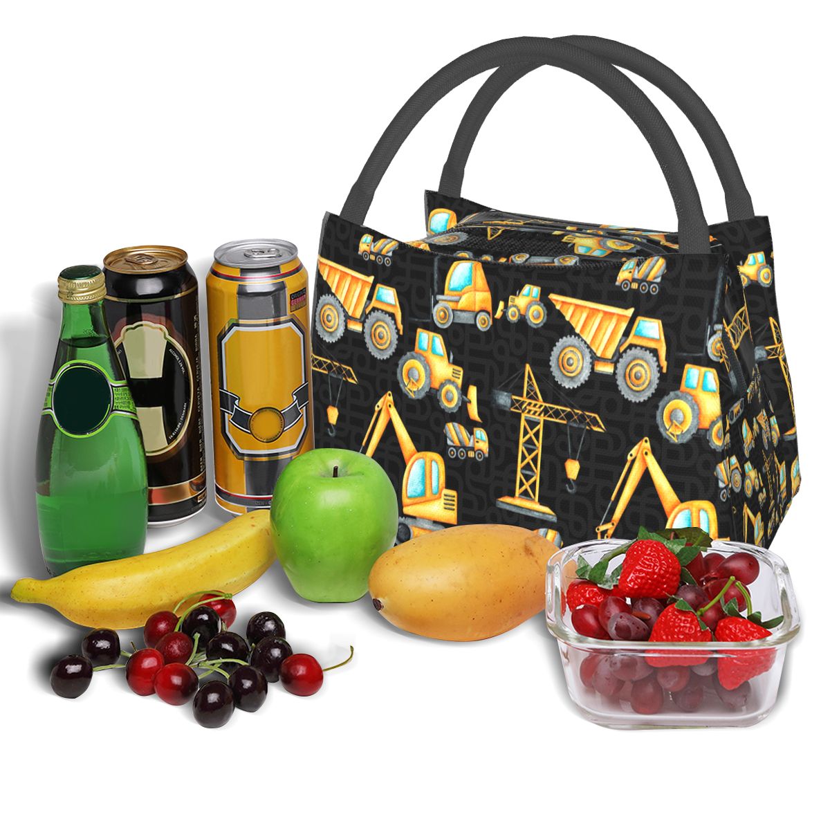 Yellow Construction Trucks Ins - Food Storage Yellow 리뷰 및 가격