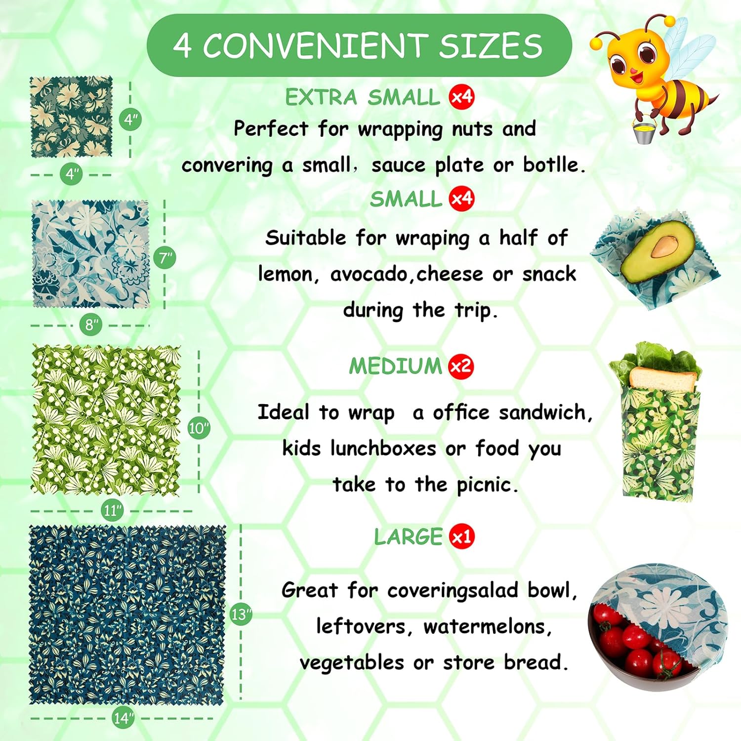 Eco-Friendly Beeswax Food Wrap - Beeswax Food Wrap 리뷰 및 가격