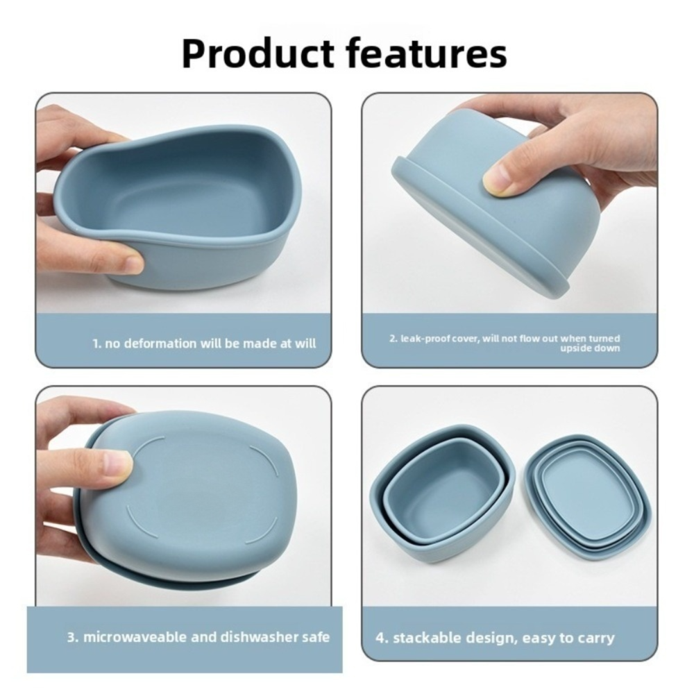 New Food Grade Silicone Lunch  - Food Storage With Colander 리뷰 및 가격