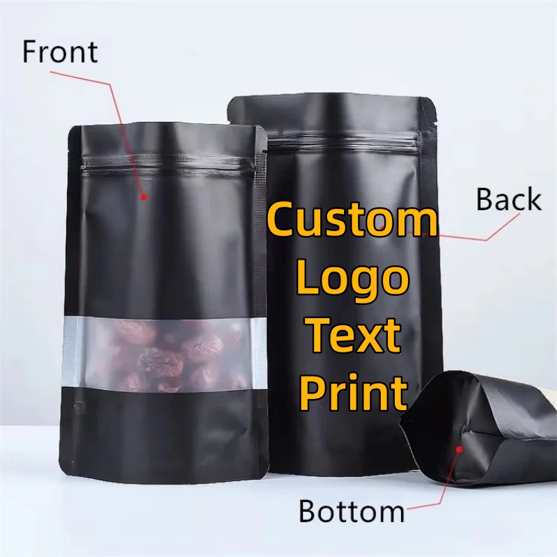 100PCS Stand-up Matte Black Al - Food Storage Zip Bags 리뷰 및 가격