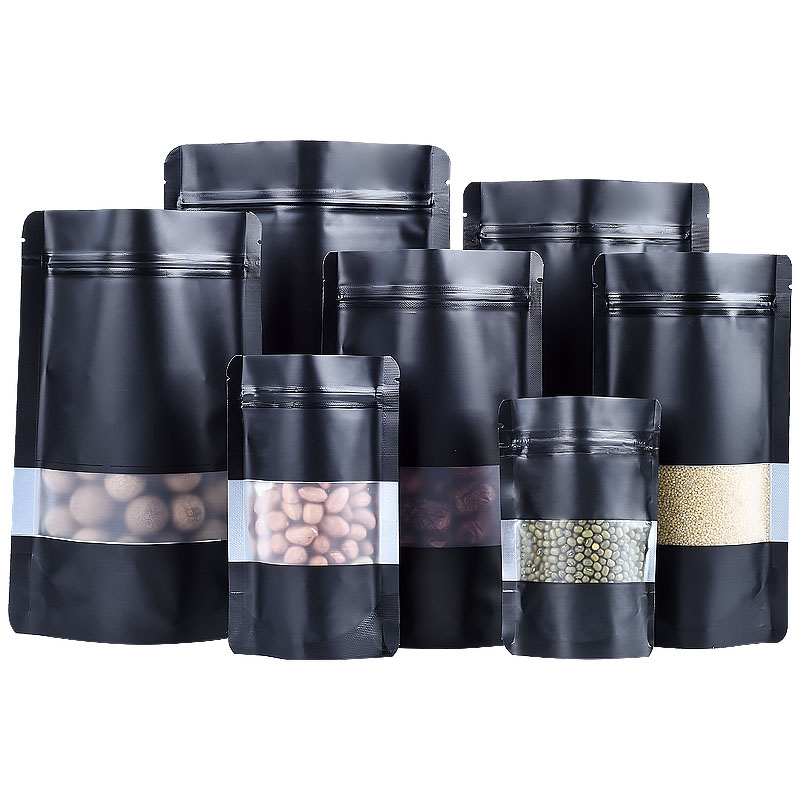 100PCS Stand-up Matte Black Al - Food Storage Zip Bags 리뷰 및 가격