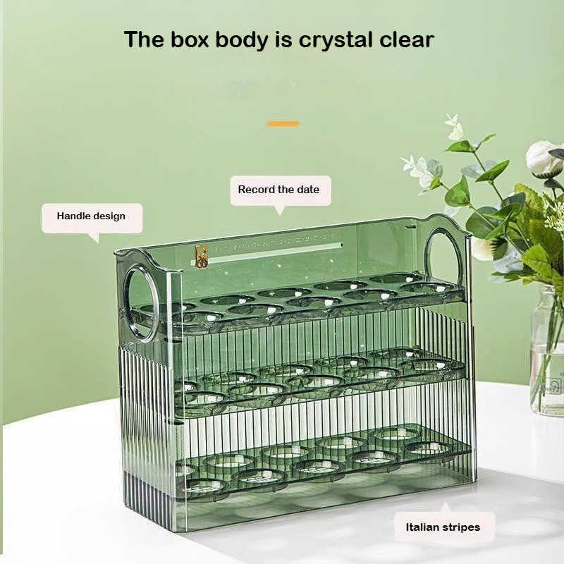 Automatic Rebound Egg Storage  - Food Storage Rack For Kitchen 리뷰 및 가격
