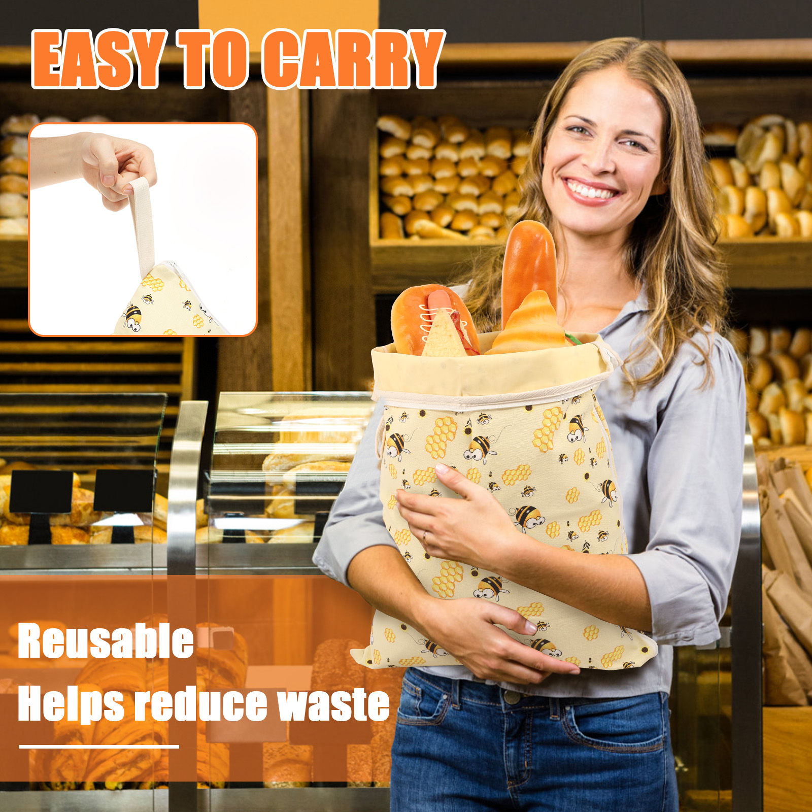 2Pcs Beeswax Bread Bags 13x17I - Beeswax Food Wrap 리뷰 및 가격