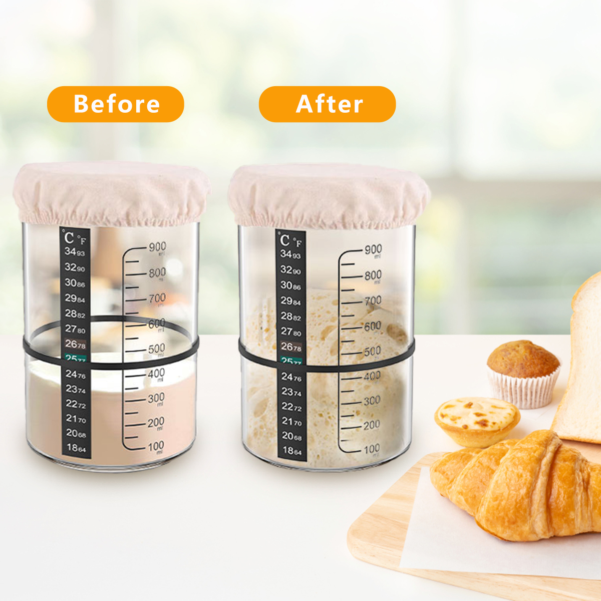 Sourdough Starter Jar Kit 1000 - Food Storage Kits 리뷰 및 가격