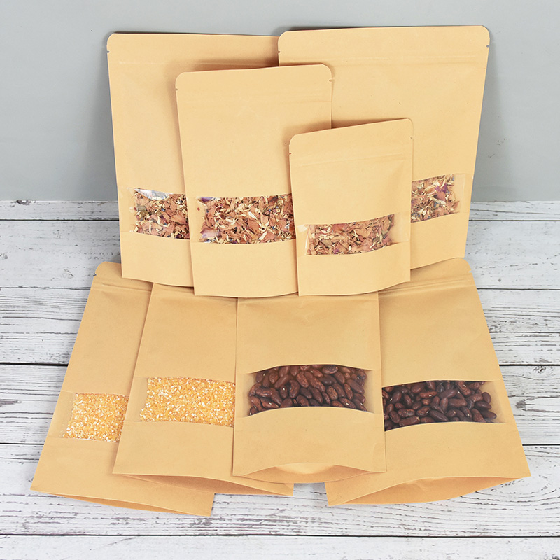 20/50pcs Kraft Paper Zip Lock  - Food Storage Zip Bags 리뷰 및 가격
