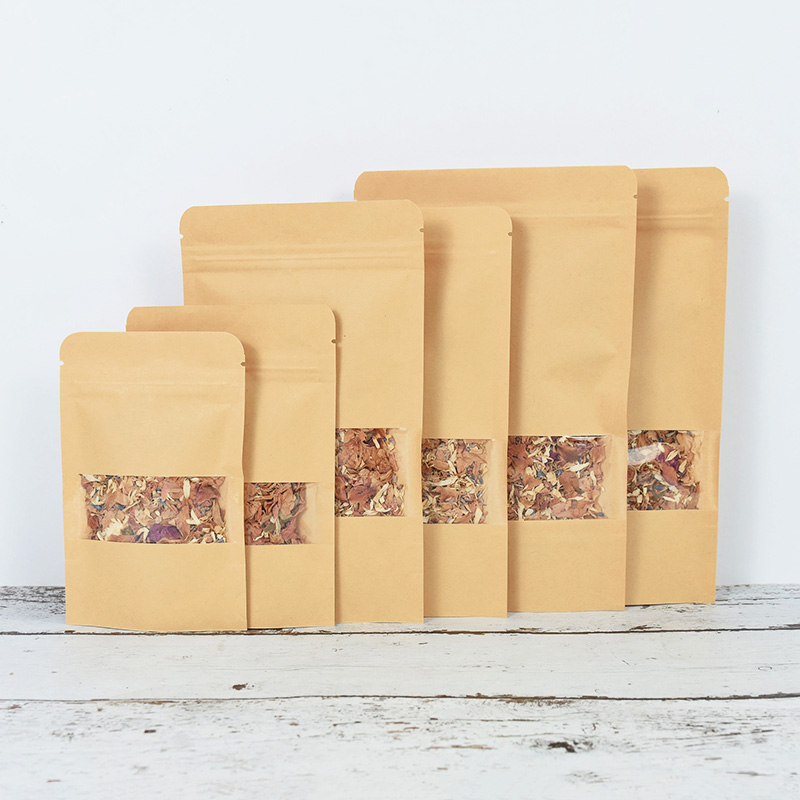 20/50pcs Kraft Paper Zip Lock  - Food Storage Zip Bags 리뷰 및 가격