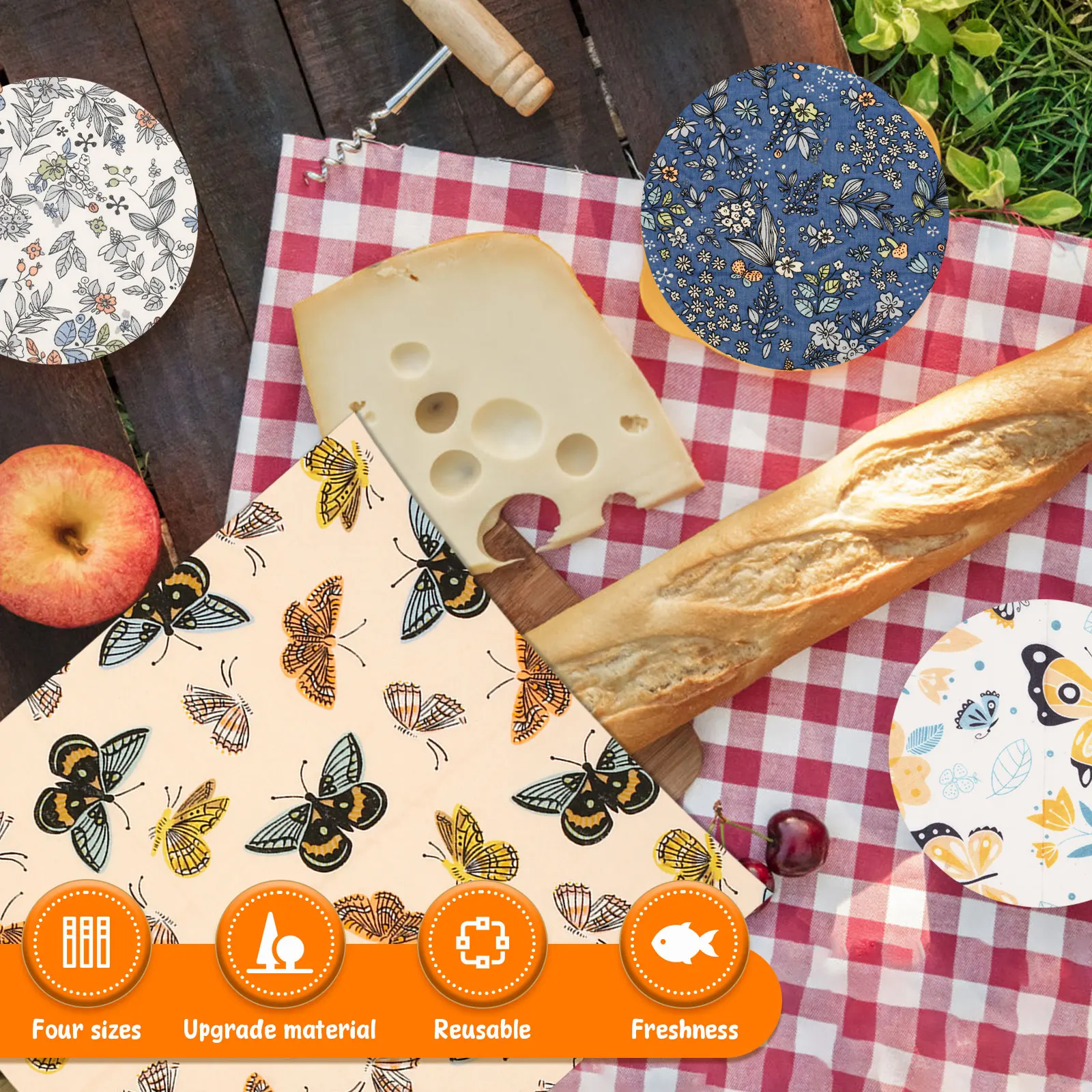 11 Pcs Beeswax Food Wrap Set R - Beeswax Food Wrap 리뷰 및 가격