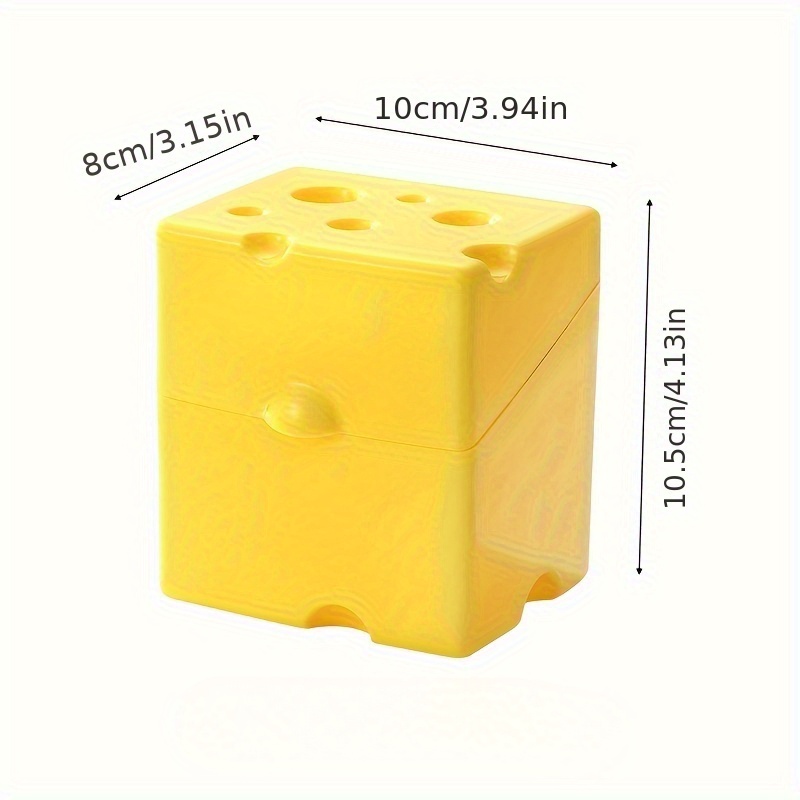 1pc ABS Cheese Storage Box wit - Food Storage Yellow 리뷰 및 가격