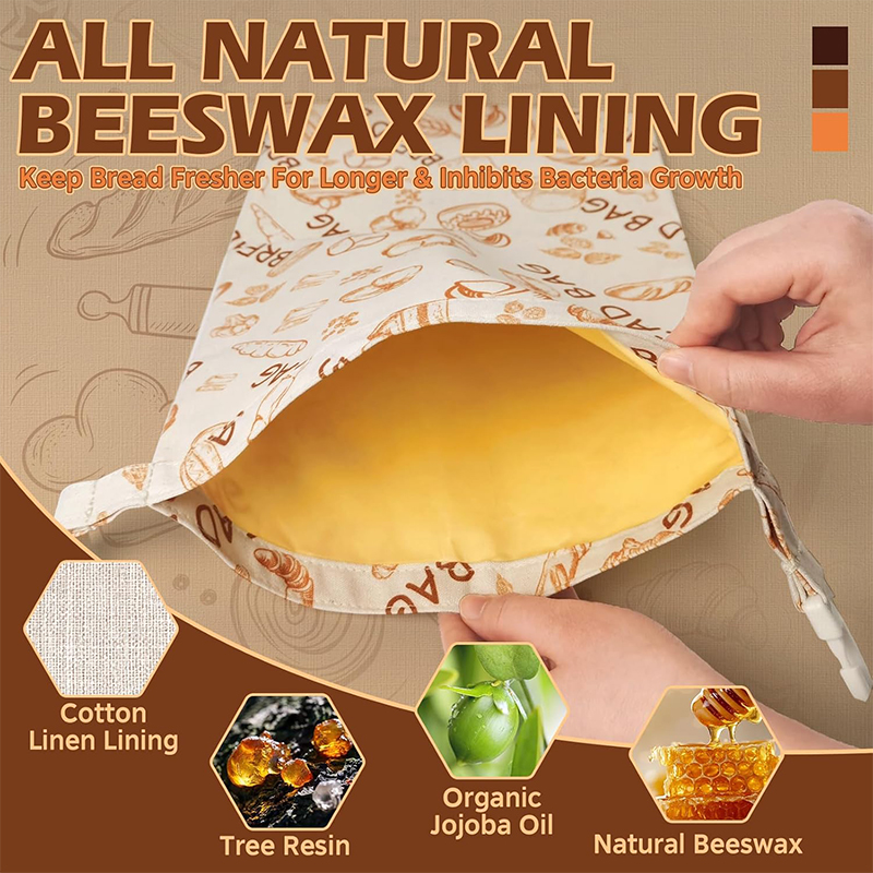 Sourdough Bread Bags Reusable  - Beeswax Food Wrap 리뷰 및 가격