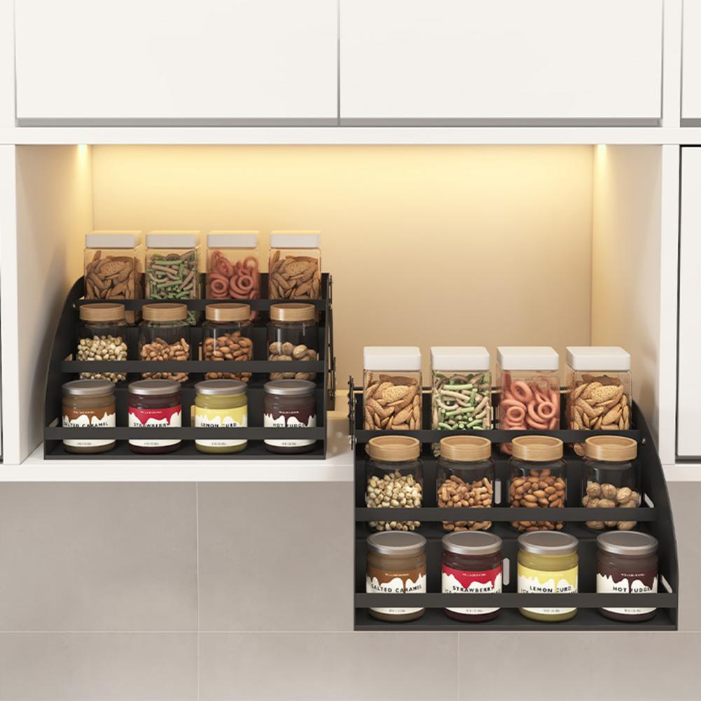 Triple Tier Spice Organizer 3- - Food Storage Rack For Kitchen 리뷰 및 가격