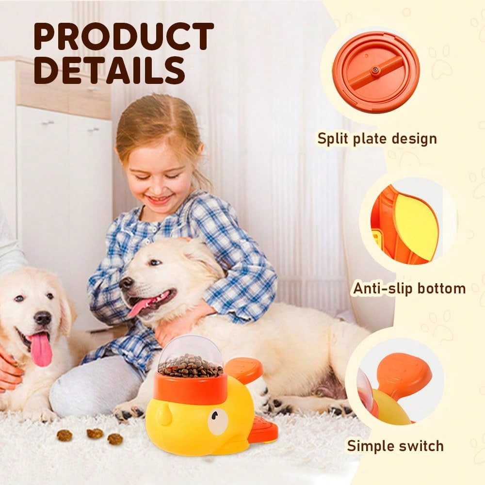 2-In-1 Dog Interactive Slow Fe - Food Storage Yellow 리뷰 및 가격