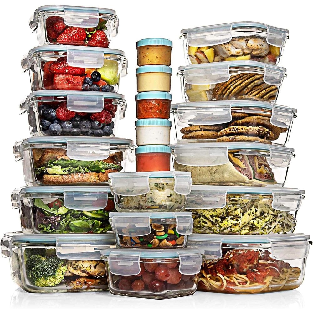 Pc Set Glass Food Storage Cont - Food Storage Box Plastic 리뷰 및 가격
