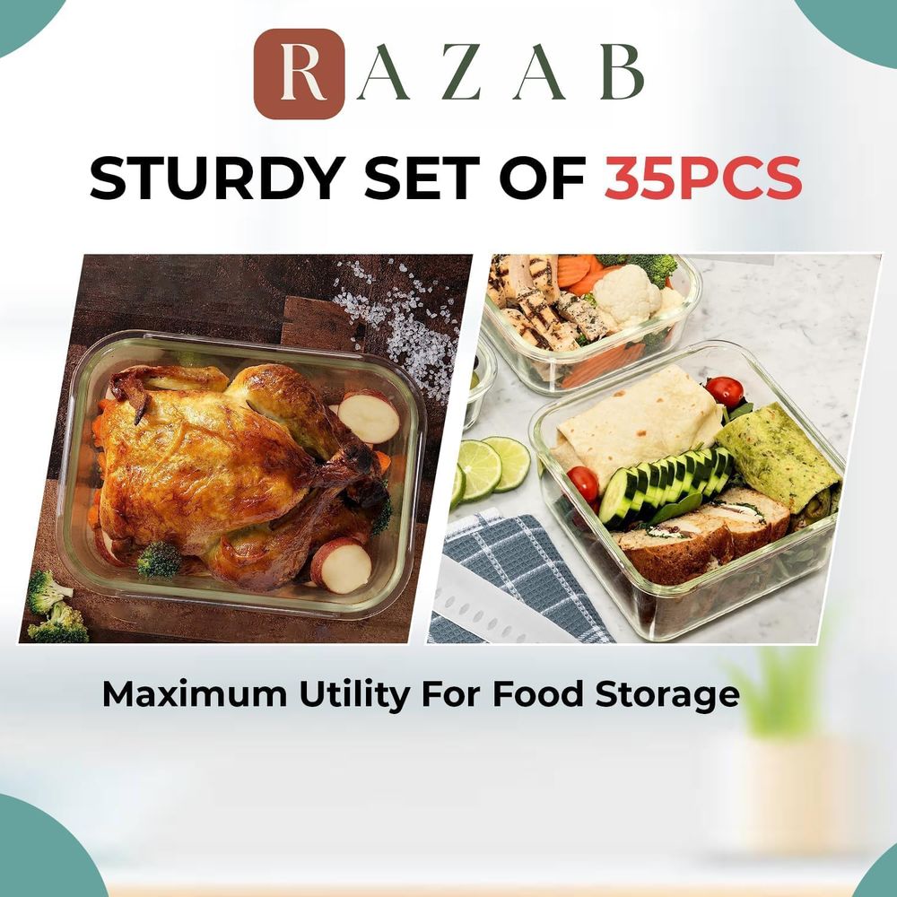 Pc Set Glass Food Storage Cont - Food Storage Box Plastic 리뷰 및 가격