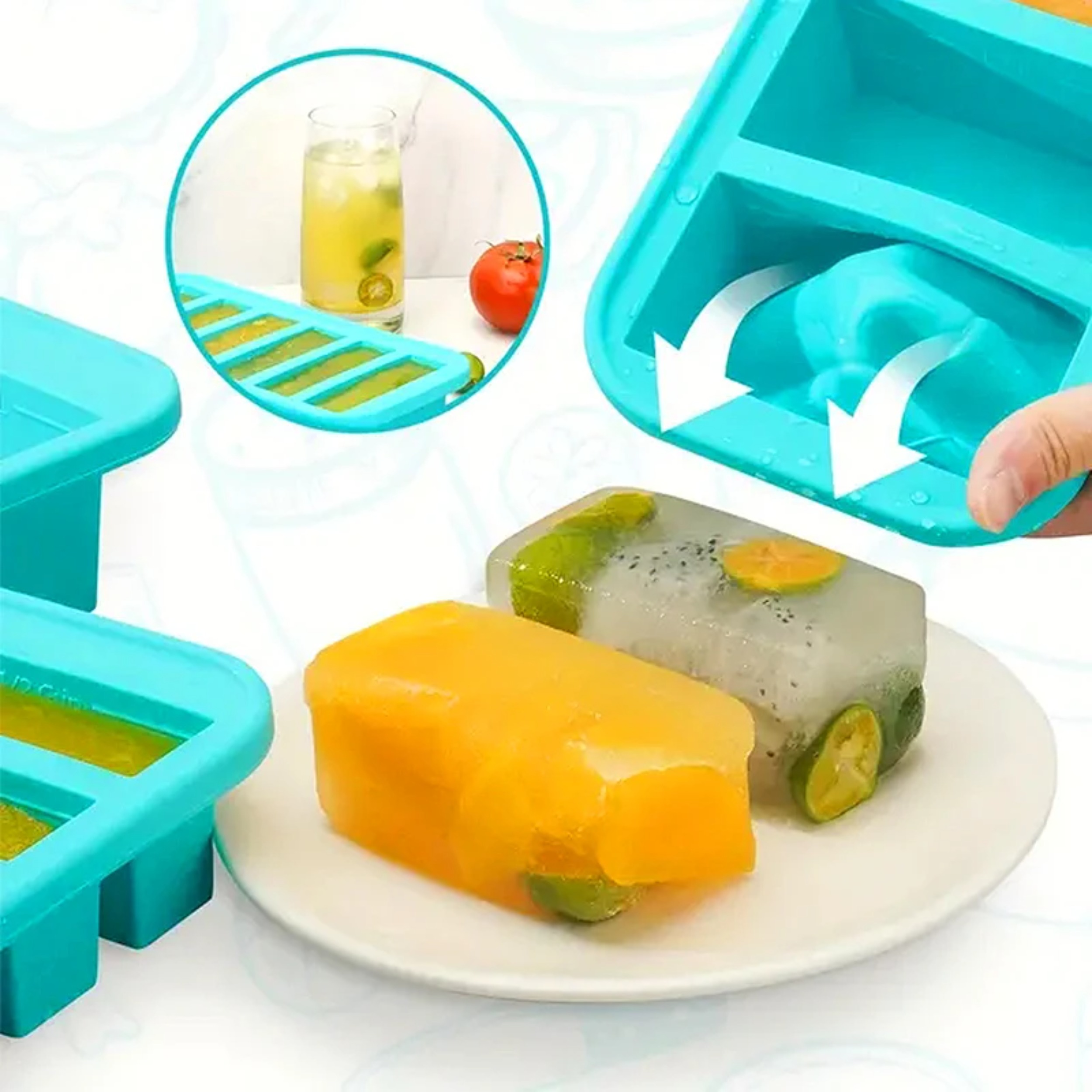 1PC 2/4/6Grid Silicone Freezer - Food Storage In Cooler 리뷰 및 가격