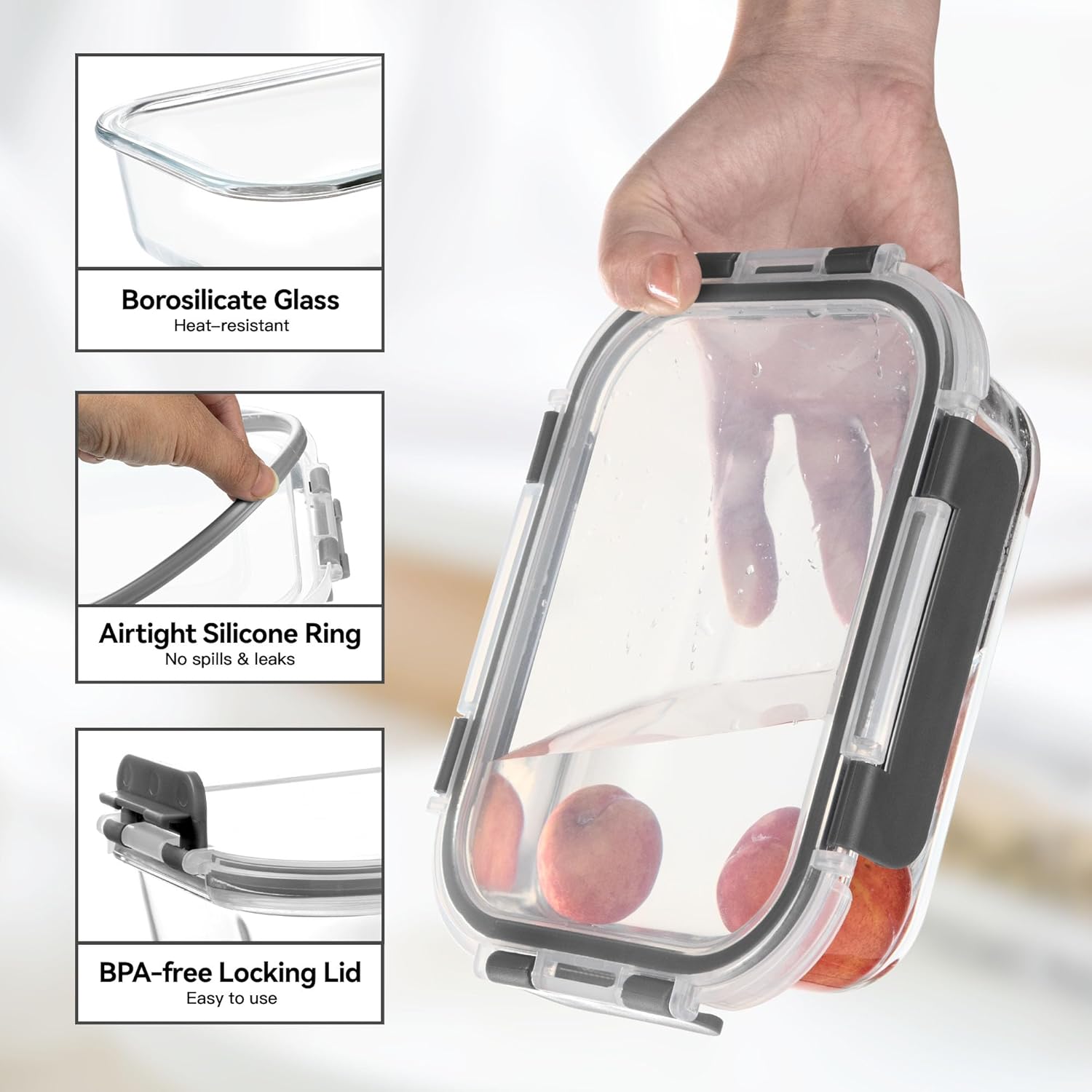 Glass Food Storage Containers, - Food Storage Box Plastic 리뷰 및 가격