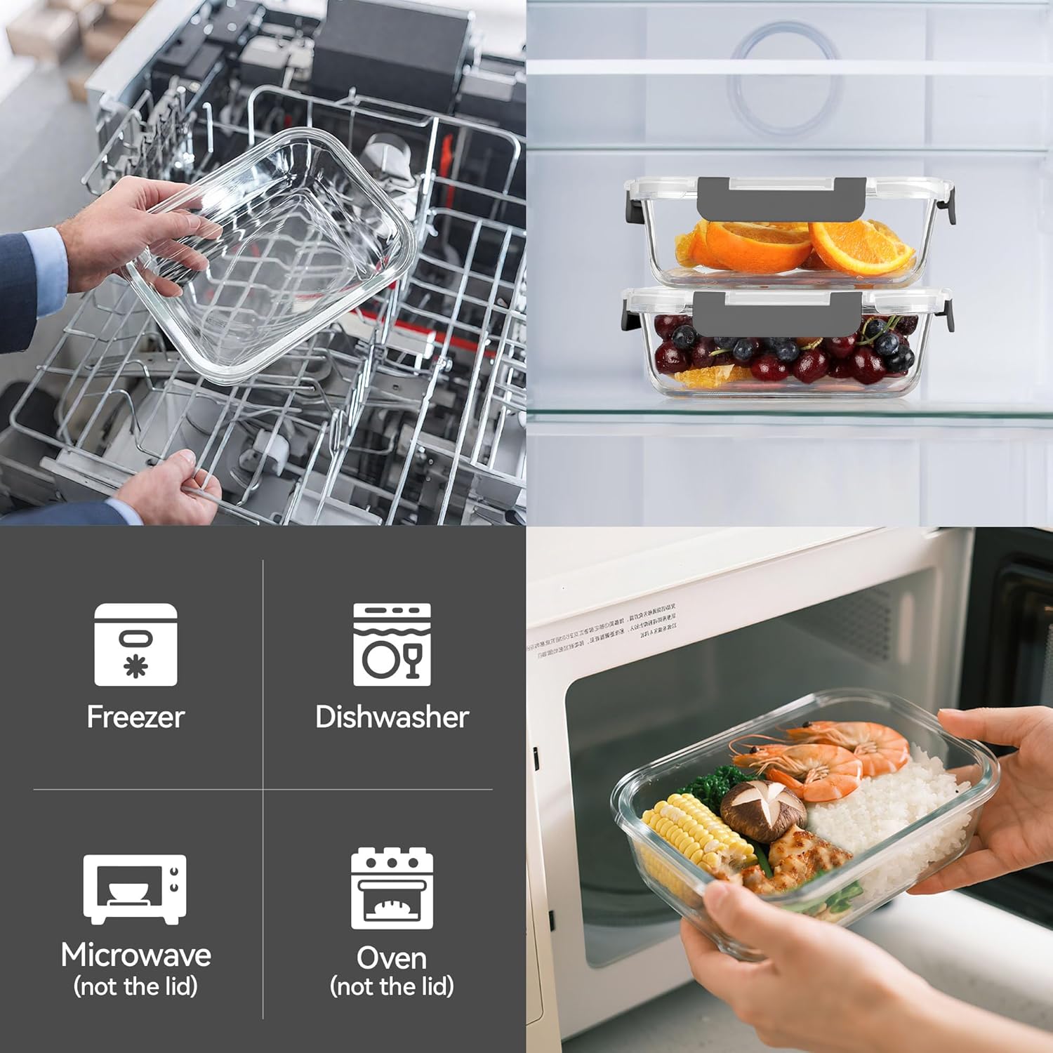 Glass Food Storage Containers, - Food Storage Box Plastic 리뷰 및 가격